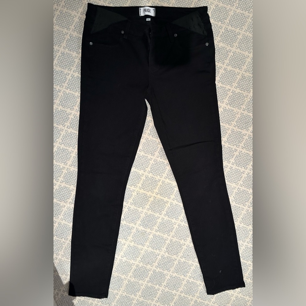 Paige Denim Maternity Size 28 Black Skinny Jeans